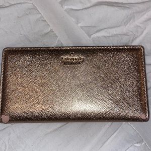 Kate spade rose gold wallet